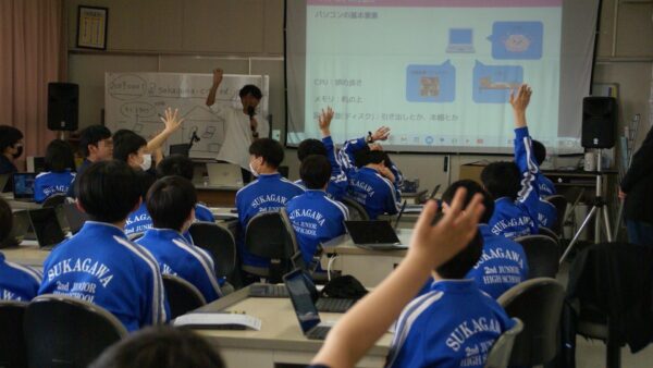 今年(2025)も須賀川第二中学校でプログラミング講座を開催✨️